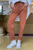 Made in Italy Luxury Smooth Magic Trouser Rust